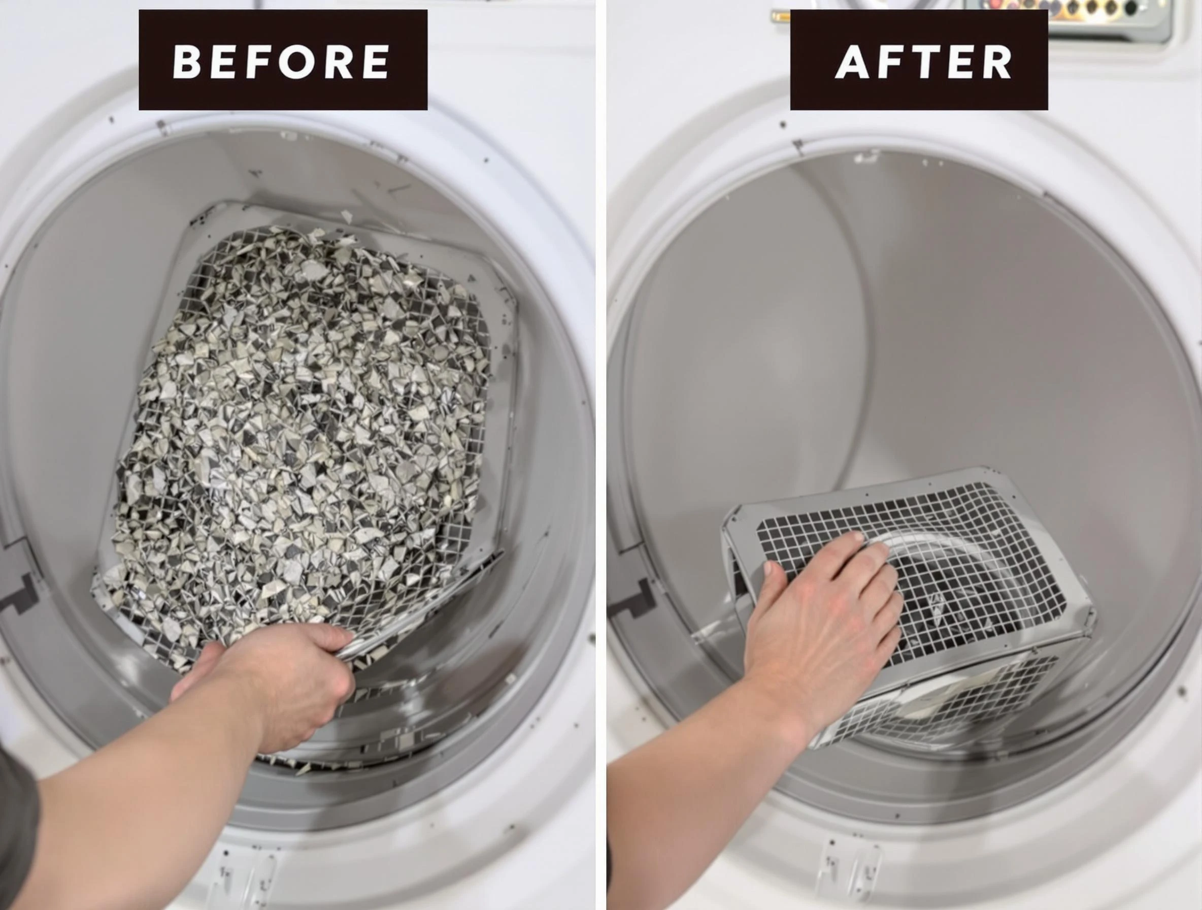 Professional lint trap cleaning by Salem Dryer Vent Cleaning in Salem