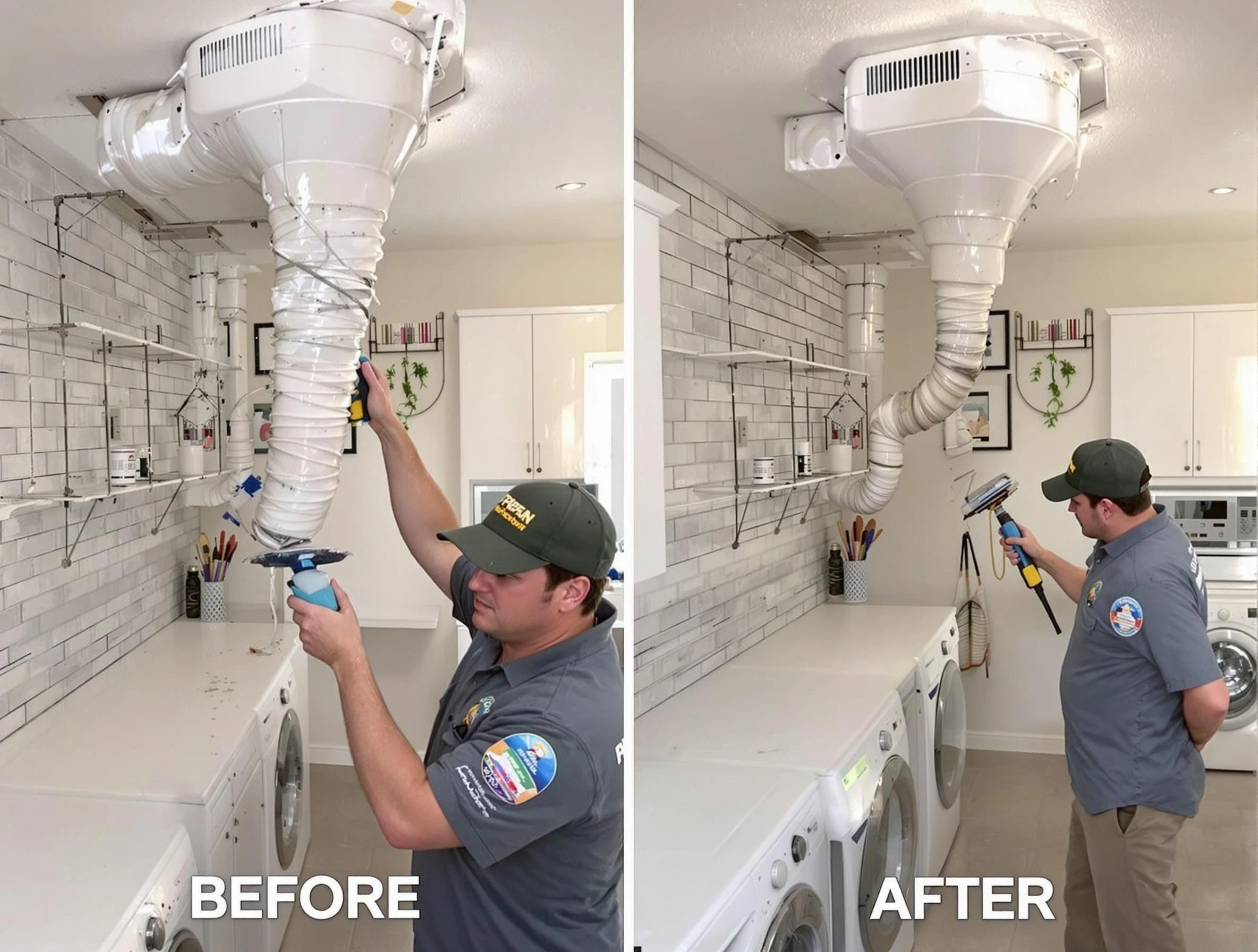 Professional dryer exhaust vent cleaning by Salem Dryer Vent Cleaning in Salem